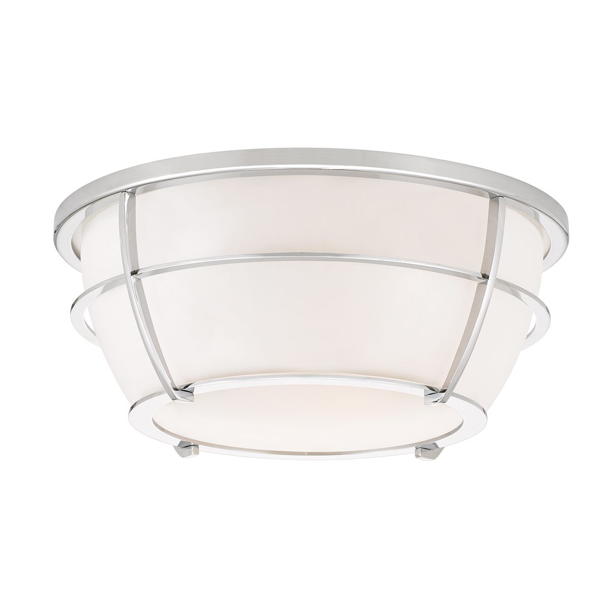 Quoizel Chance 2 Light Bathroom Flush Fitting - Polished Chrome