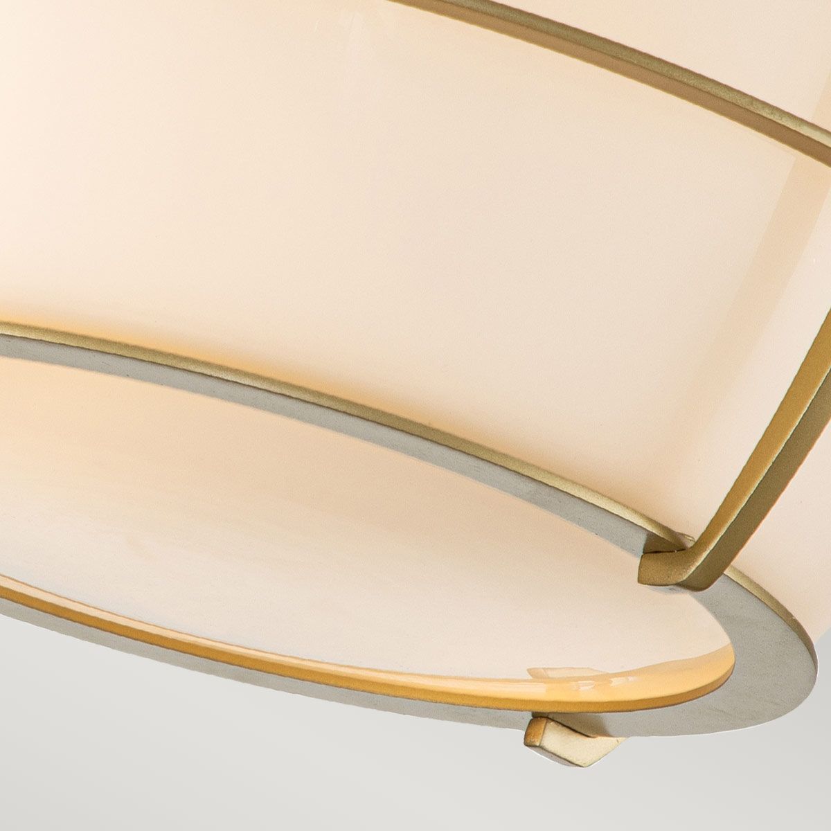Quoizel Chance 2 Light Bathroom Flush Fitting - Painted Natural Brass