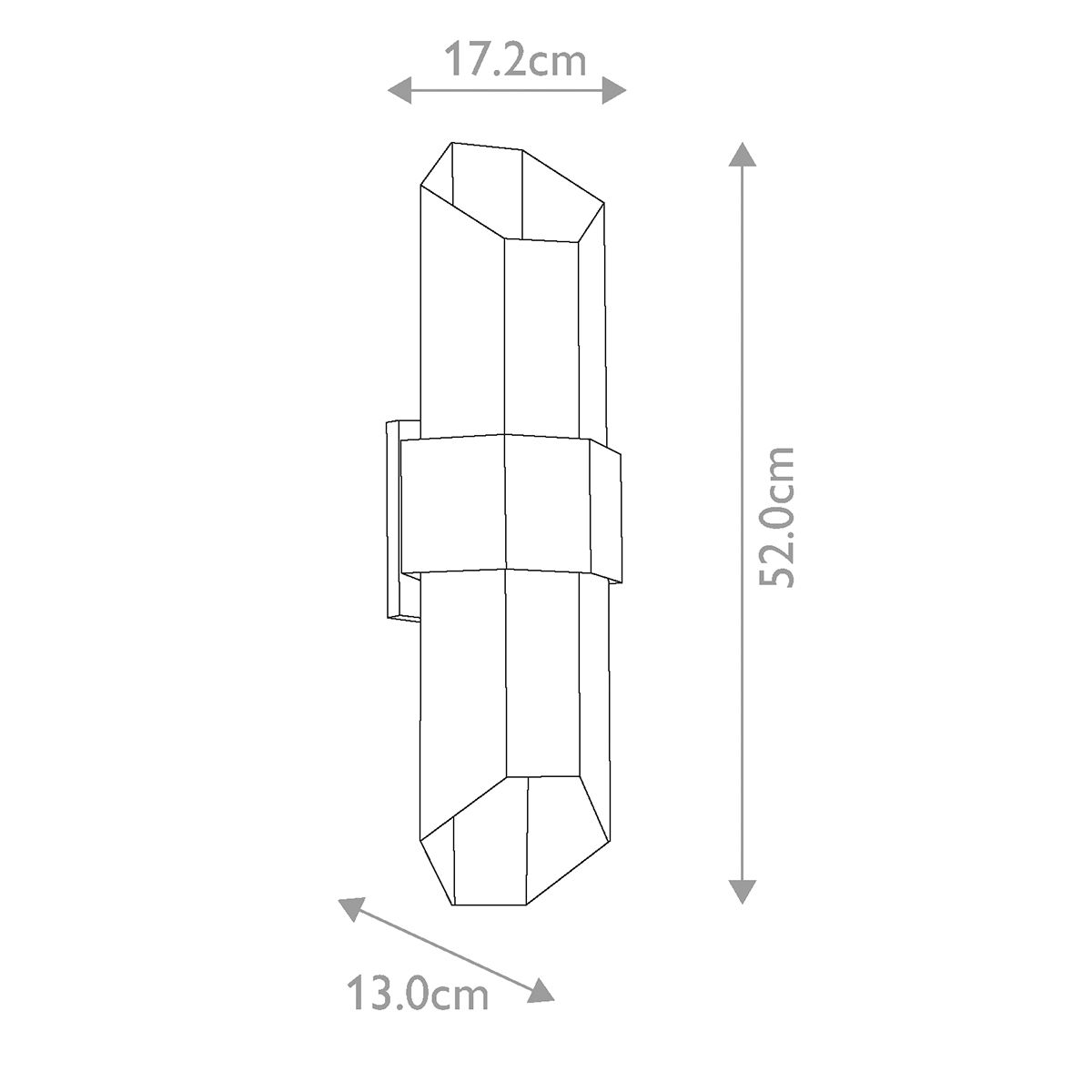 Quoizel Chasm LED Wall Lantern - Large - Matte Black
