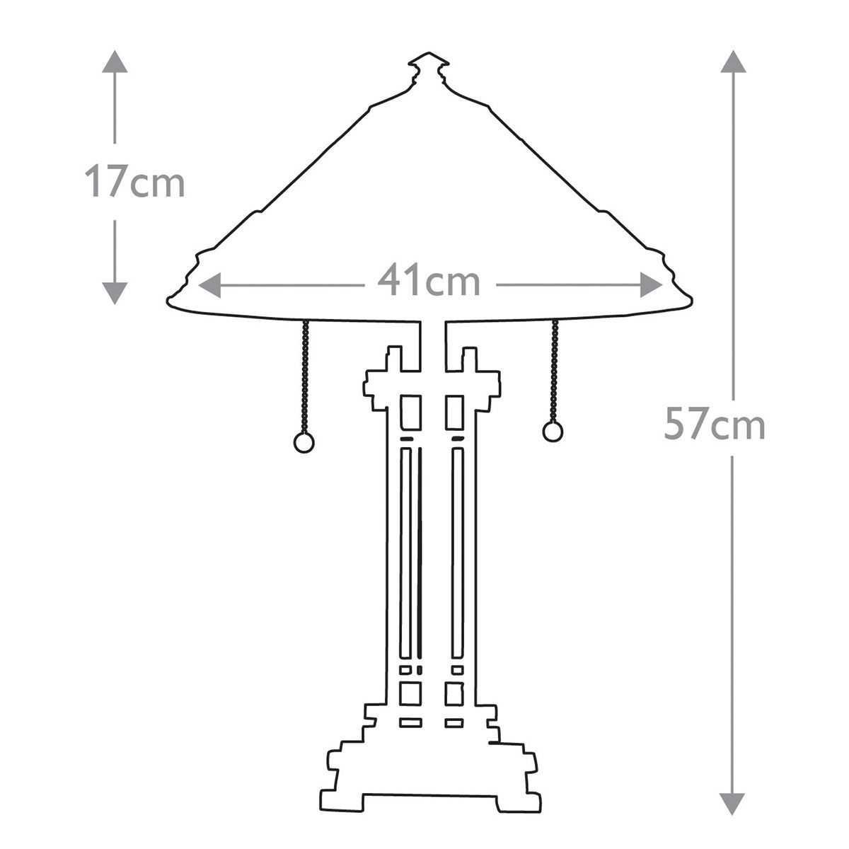 Quoizel Chastain 2 Light Desk Lamp - Vintage Bronze