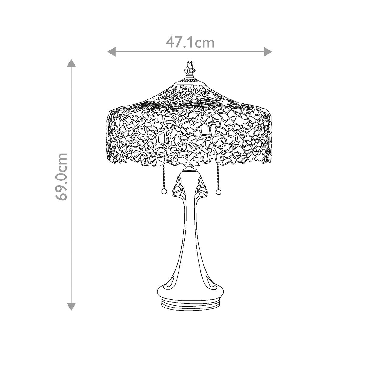 Quoizel Cobalt Single Table Lamp - Vintage Bronze