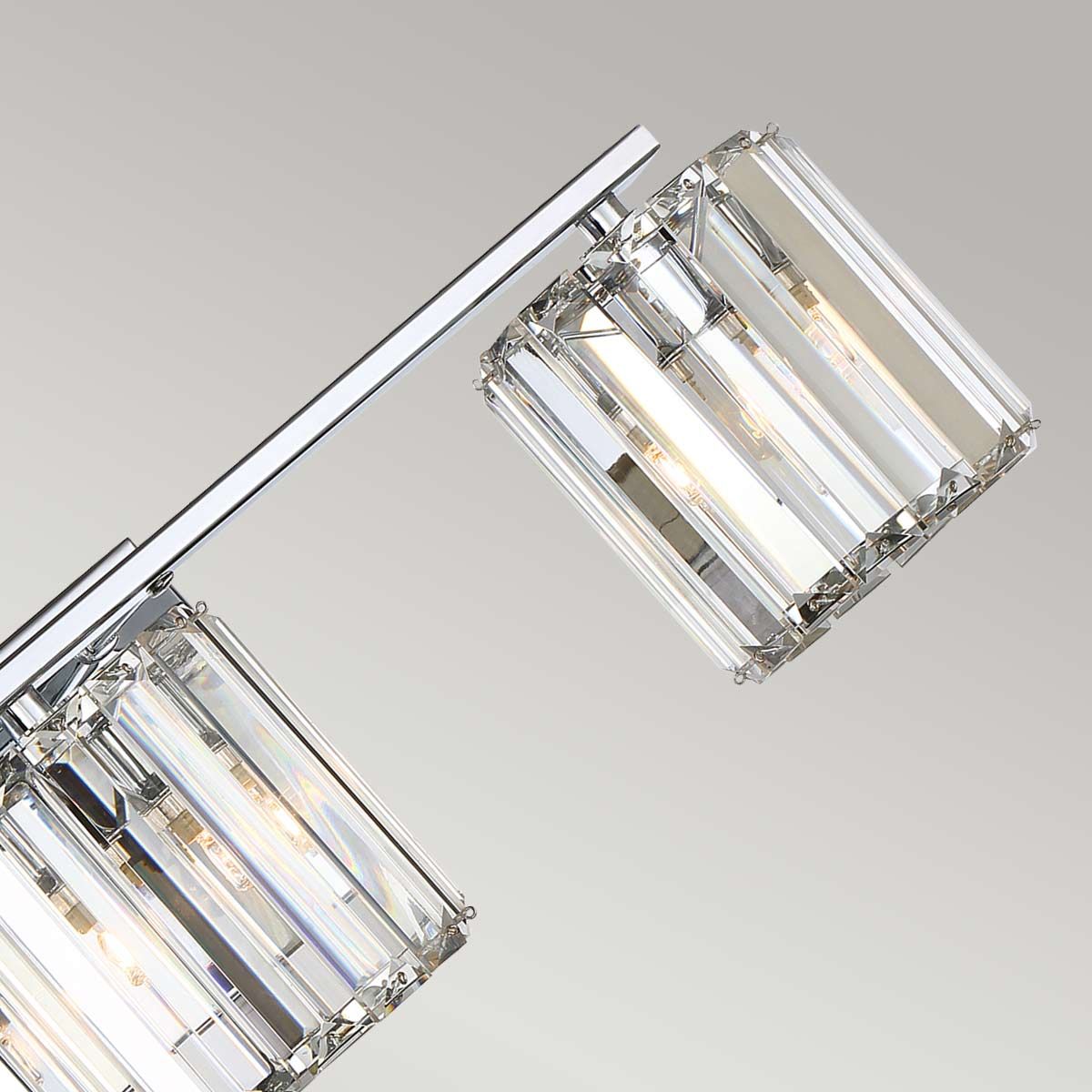 Quoizel Divine 3 Light Bathroom Wall Light - Polished Chrome