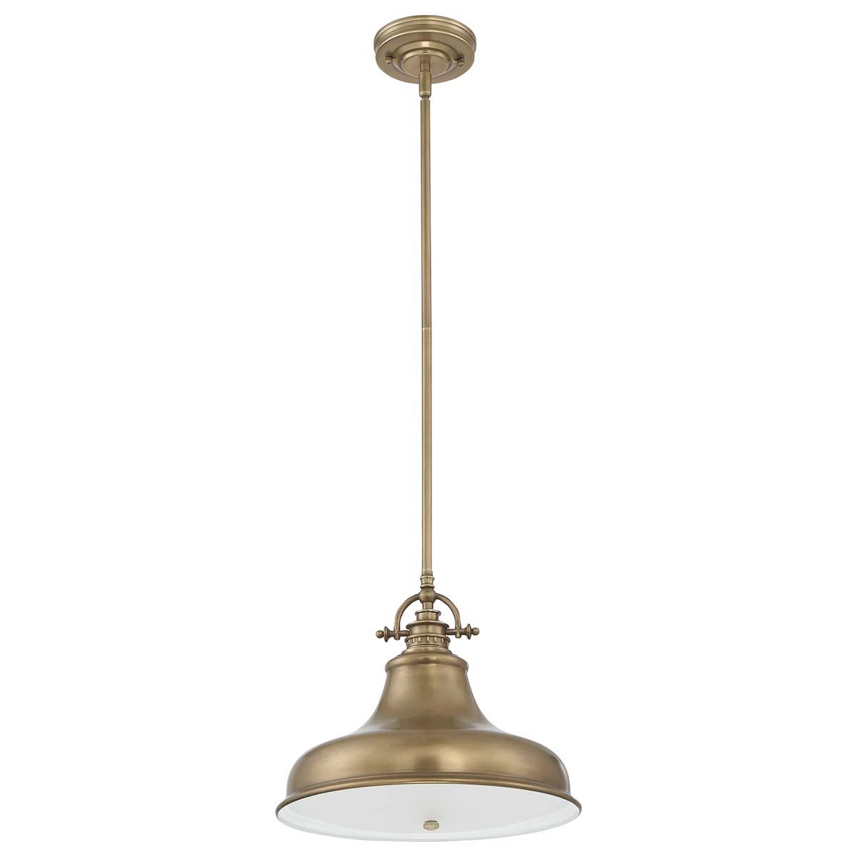Quoizel Emery Single Medium Pendant - Weathered Brass