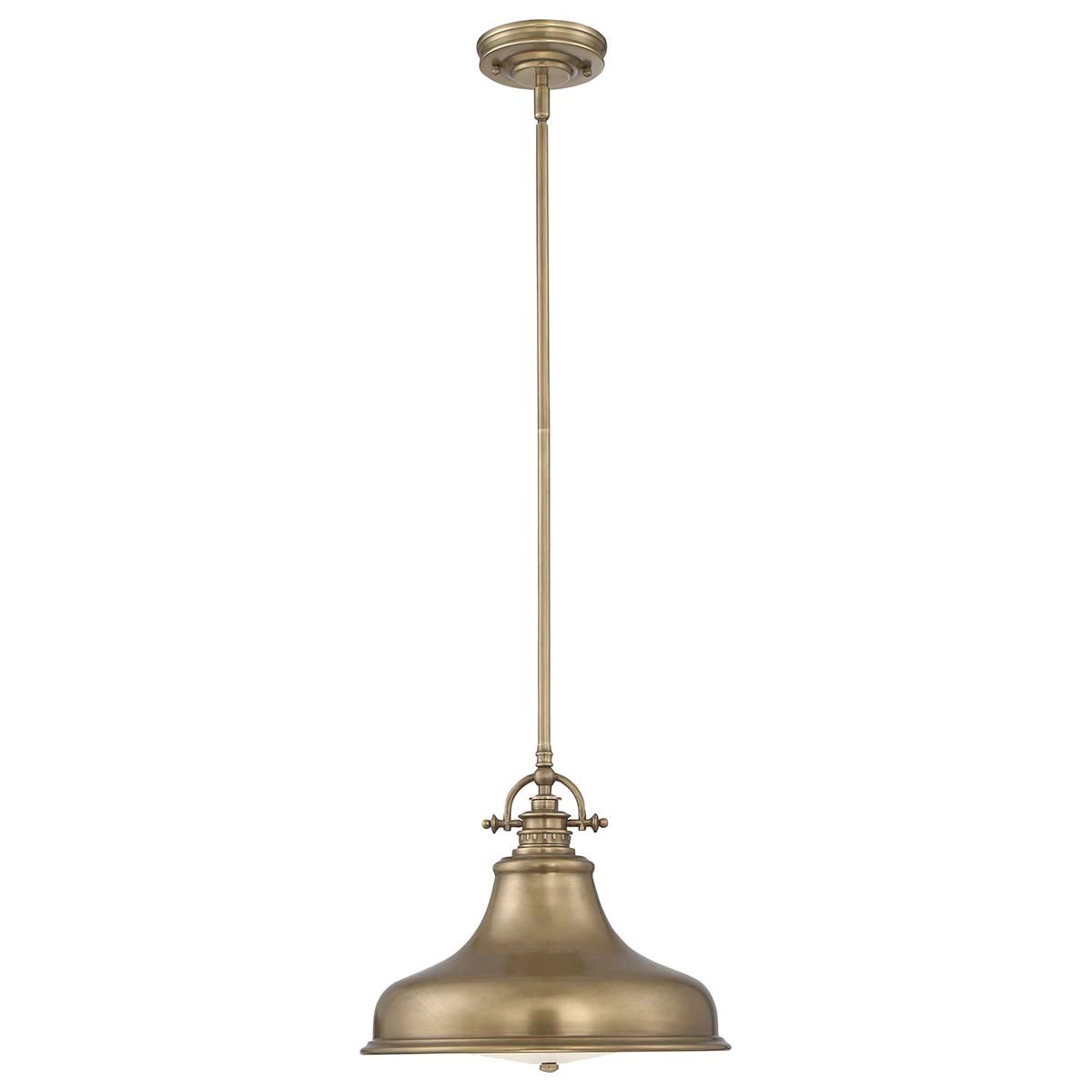 Quoizel Emery Single Medium Pendant - Weathered Brass