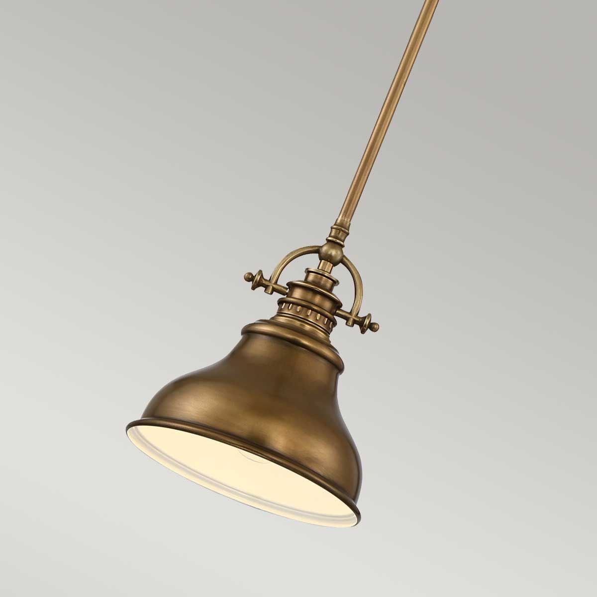 Quoizel Emery Single Mini Pendant - Weathered Brass
