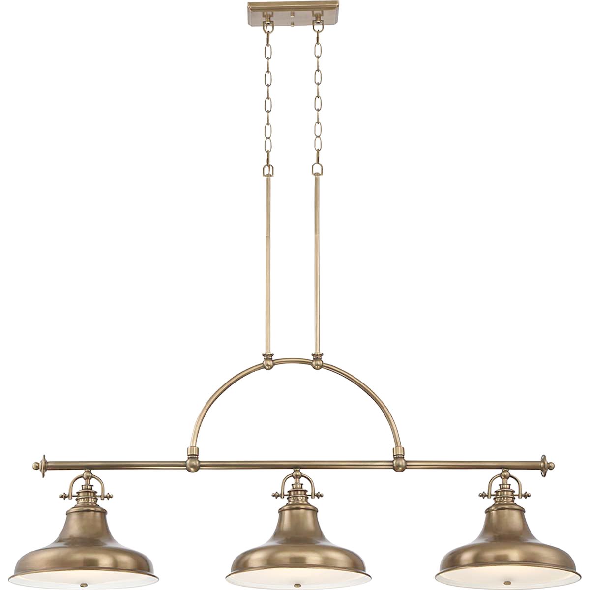 Quoizel Emery 3 Light Island Chandelier - Weathered Brass