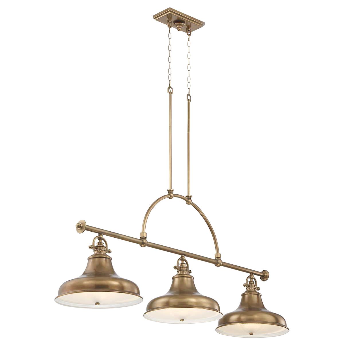 Quoizel Emery 3 Light Island Chandelier - Weathered Brass
