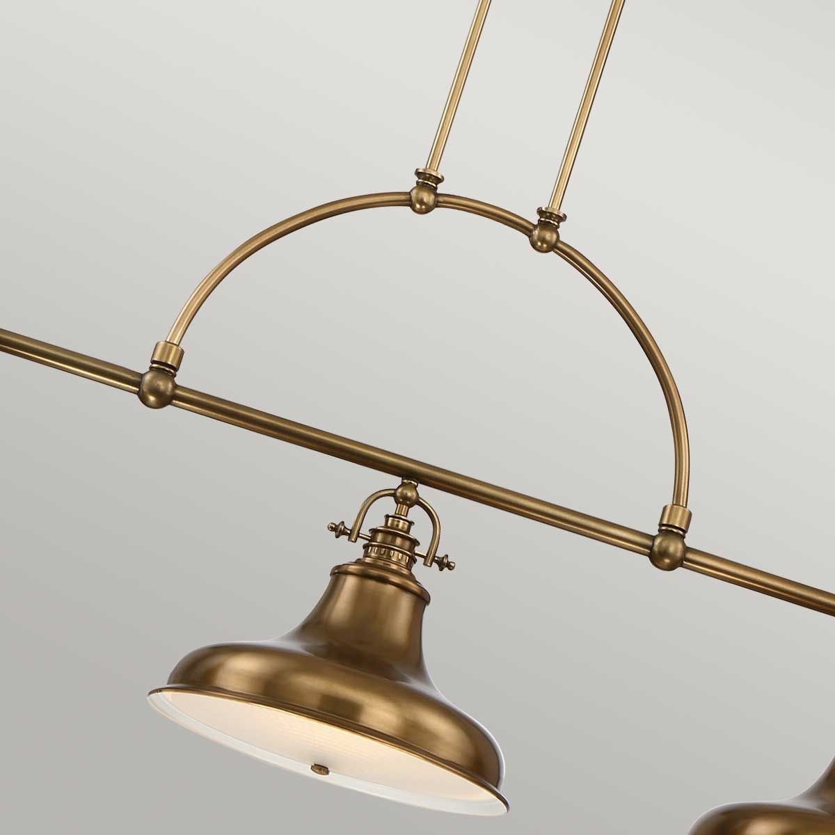 Quoizel Emery 3 Light Island Chandelier - Weathered Brass