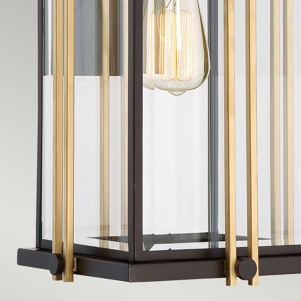 Quoizel Goldenrod Single Large Wall Lantern - Western Bronze