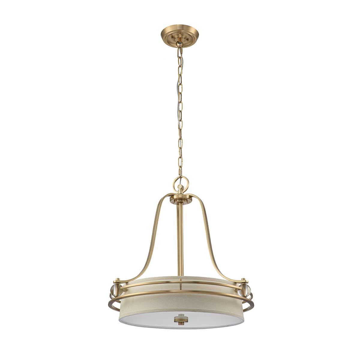 Quoizel Uptown Gotham 4 Light Pendant - Brushed Brass