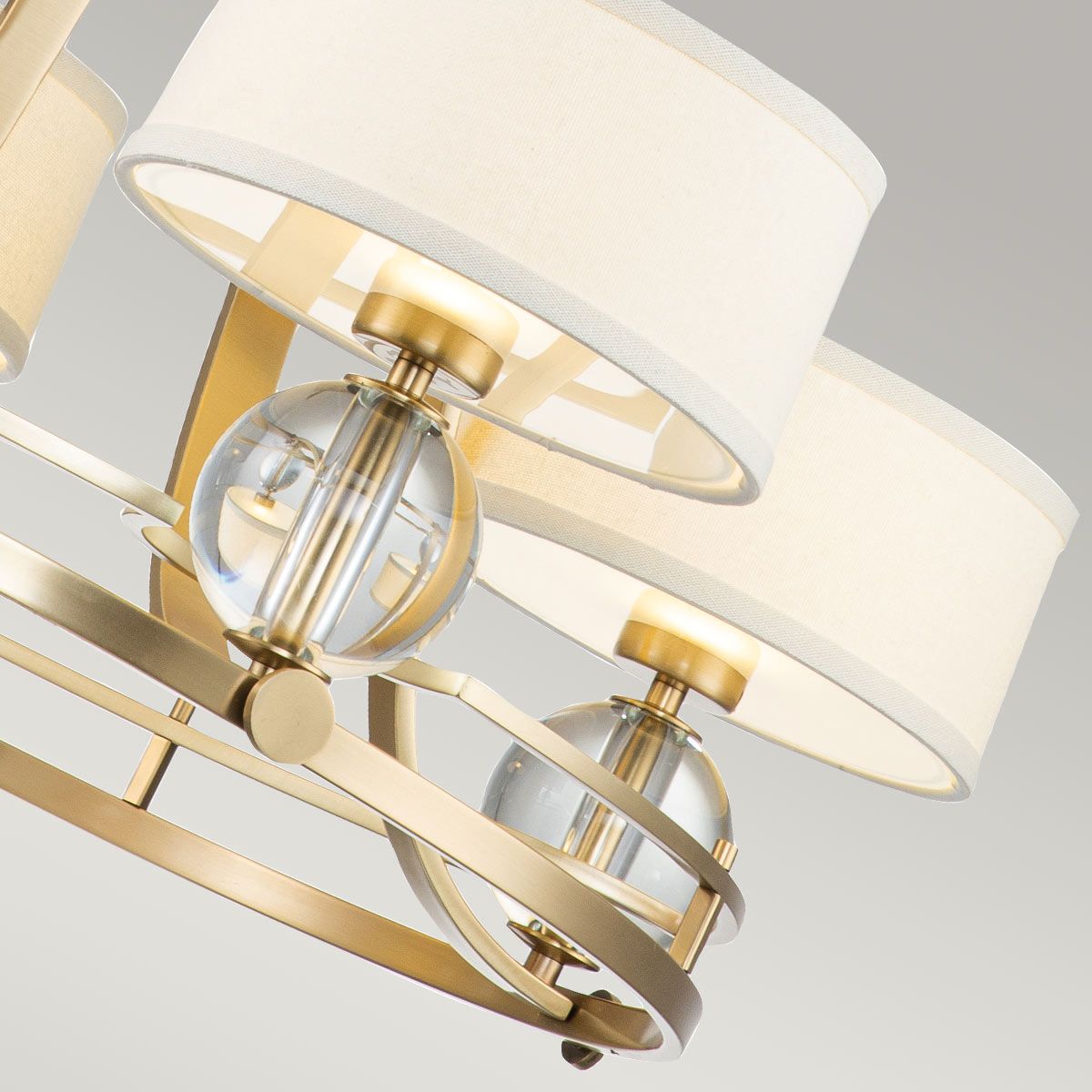 Quoizel Uptown Gotham 4 Light Chandelier - Brushed Brass