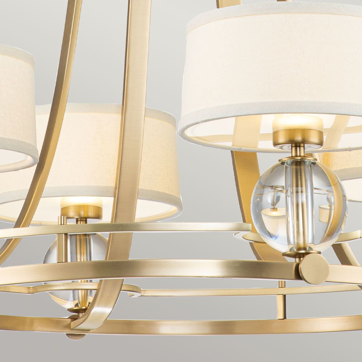 Quoizel Uptown Gotham 4 Light Chandelier - Brushed Brass