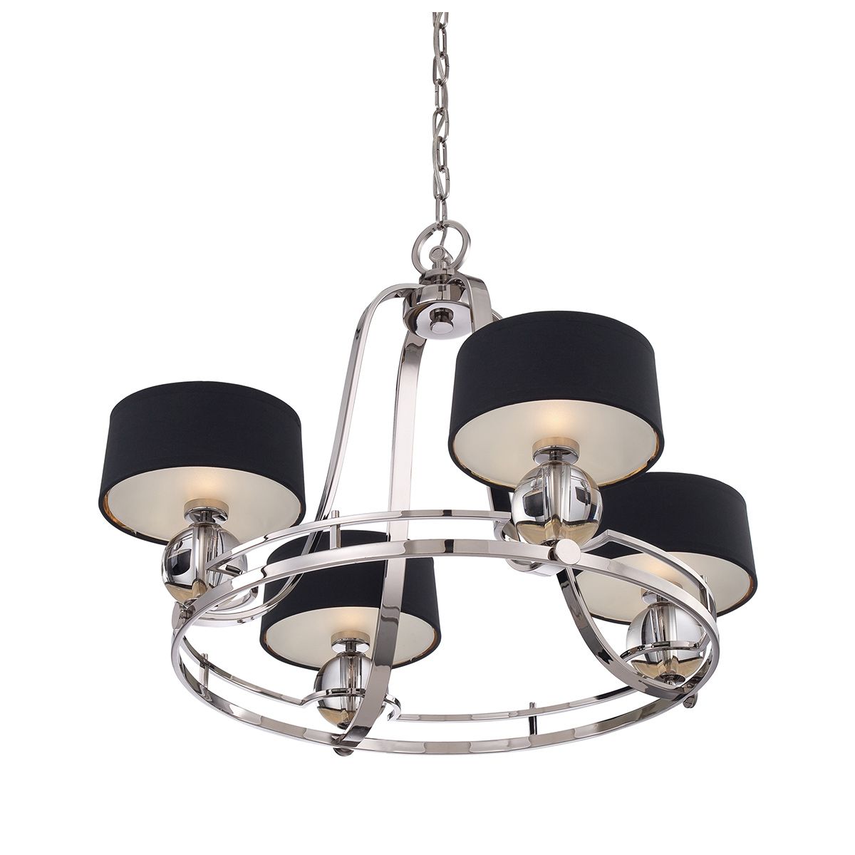 Quoizel Uptown Gotham 4 Light Chandelier - Imperial Silver