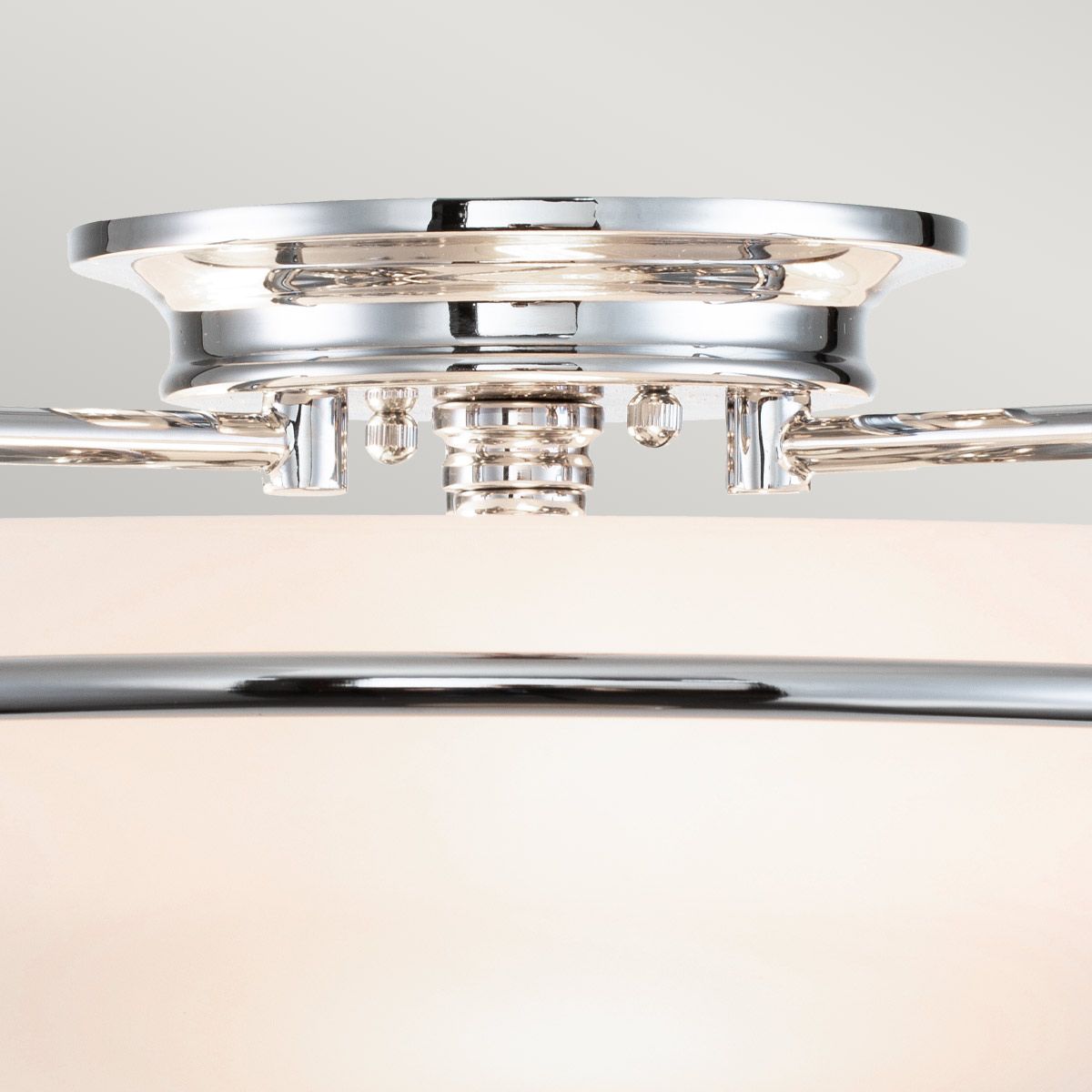 Quoizel Griffin 3 Light Flush Fitting - Polished Chrome