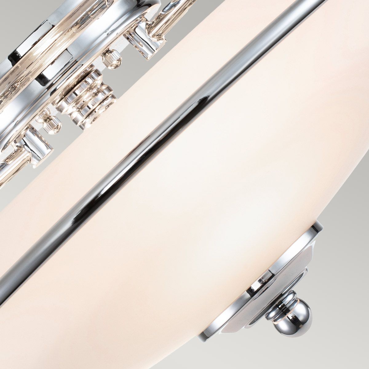 Quoizel Griffin 3 Light Flush Fitting - Polished Chrome