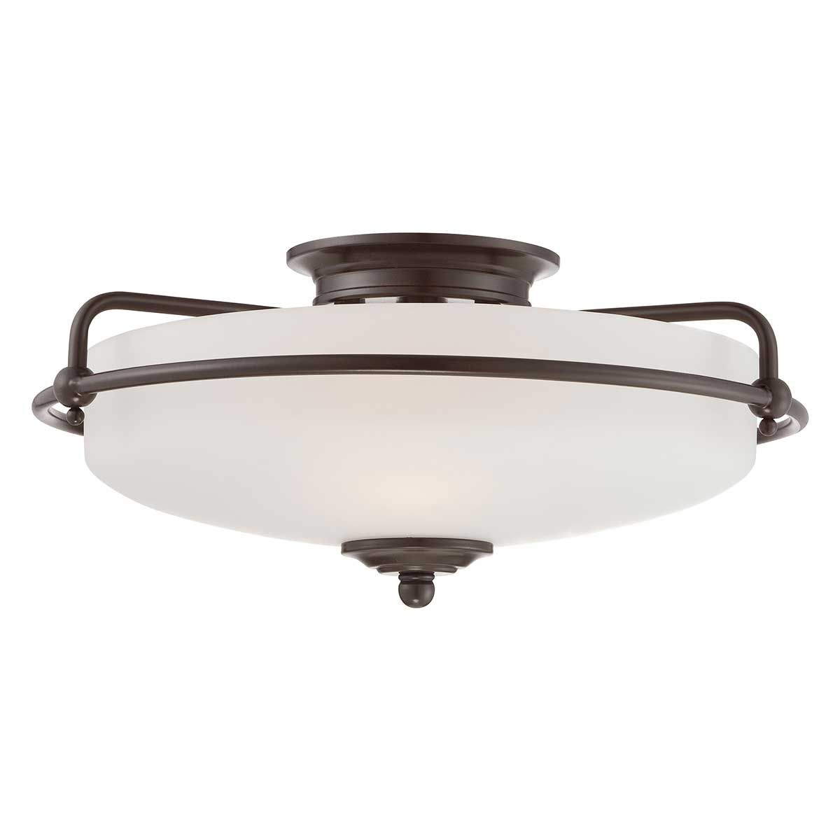 Quoizel Griffin 3 Light Flush Fitting - Palladian Bronze