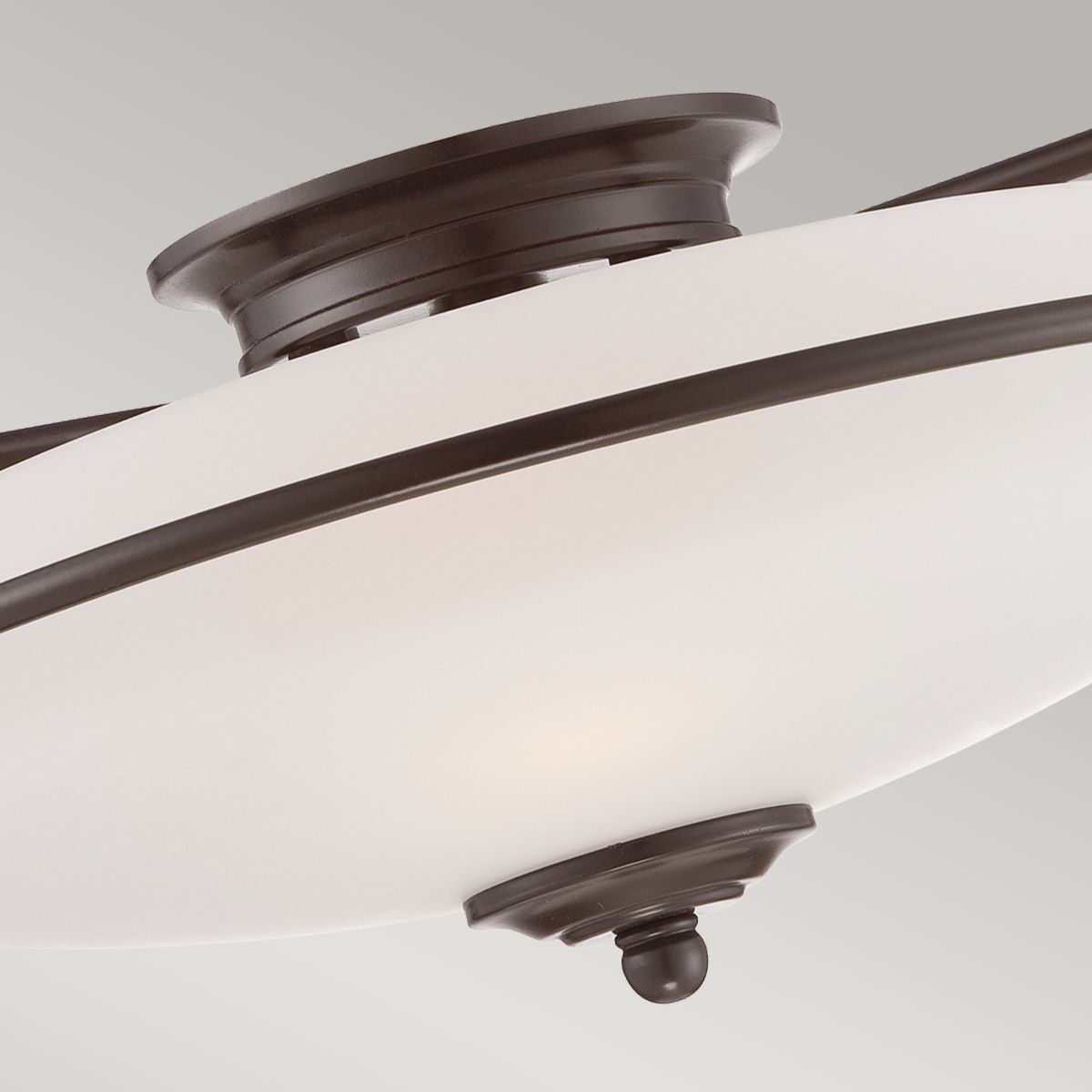 Quoizel Griffin 3 Light Flush Fitting - Palladian Bronze