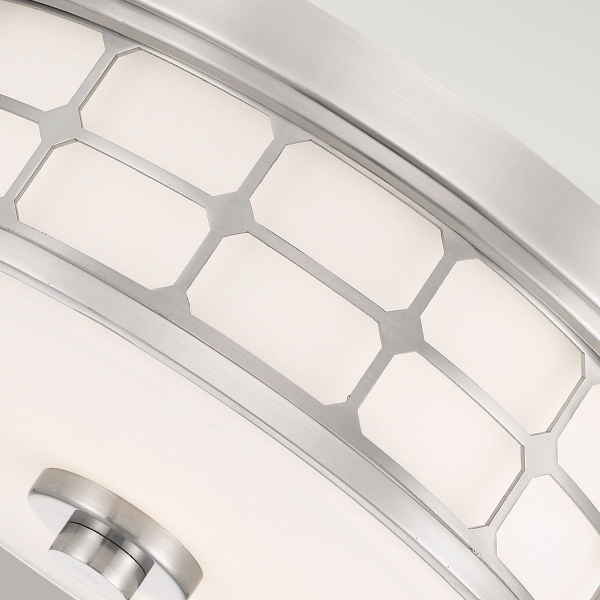 Quoizel Guardian 2 Light Bathroom Flush Fitting - Brushed Nickel