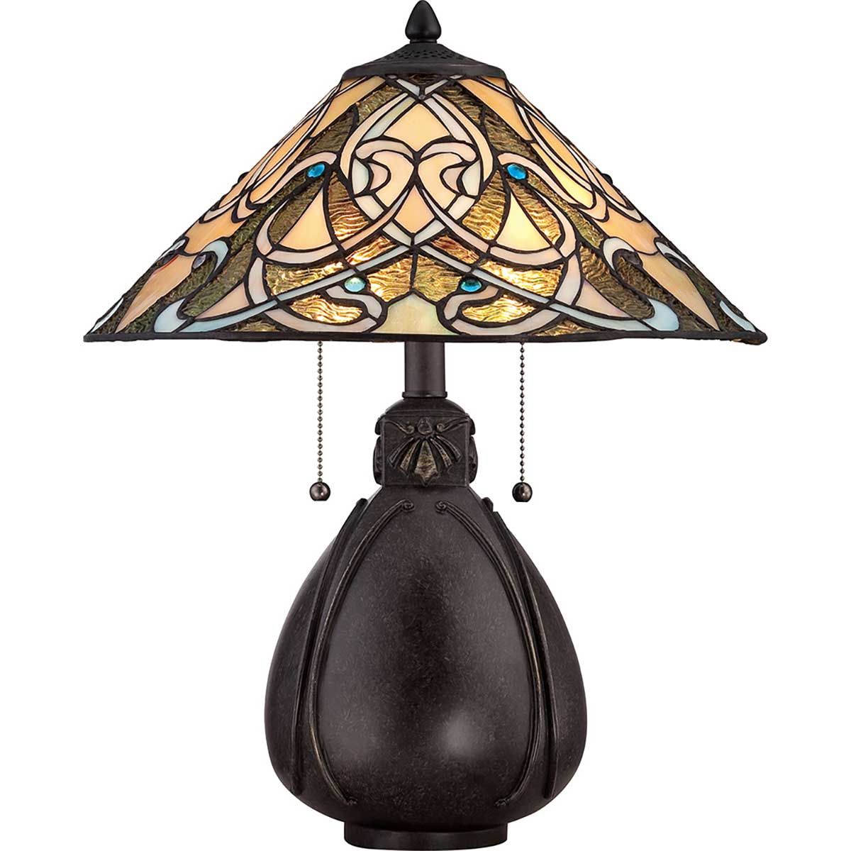 Quoizel India 2 Light Table Lamp - Imperial Bronze