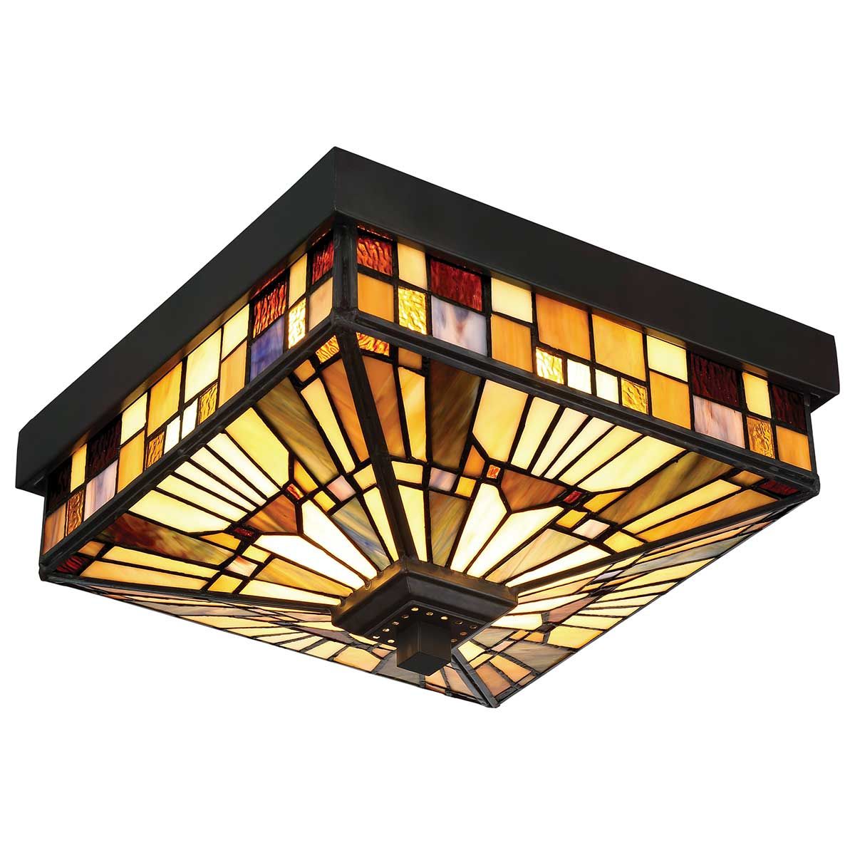 Quoizel Inglenook 2 Light Outdoor Flush Fitting - Valiant Bronze