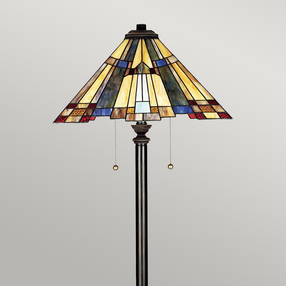 Quoizel Inglenook 2 Light Floor Lamp - Valiant Bronze