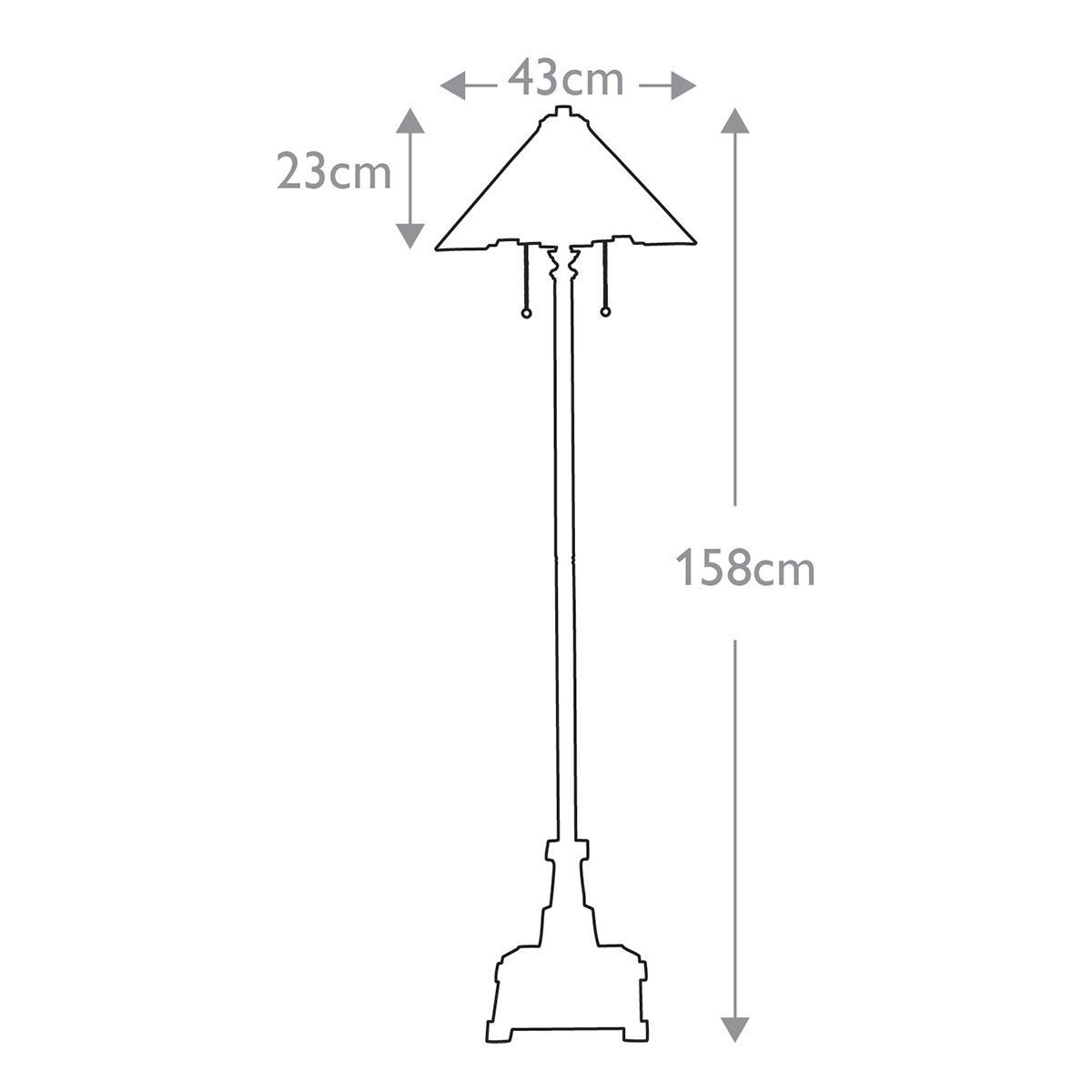 Quoizel Inglenook 2 Light Floor Lamp - Valiant Bronze