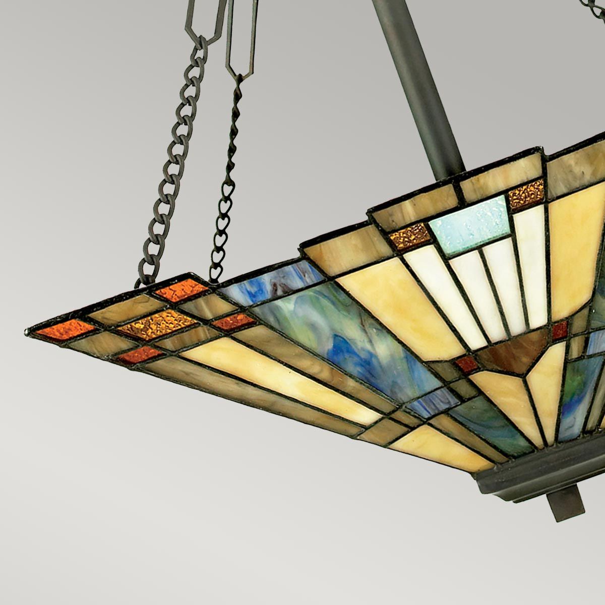 Quoizel Inglenook 3 Light Inverted Pendant - Valiant Bronze