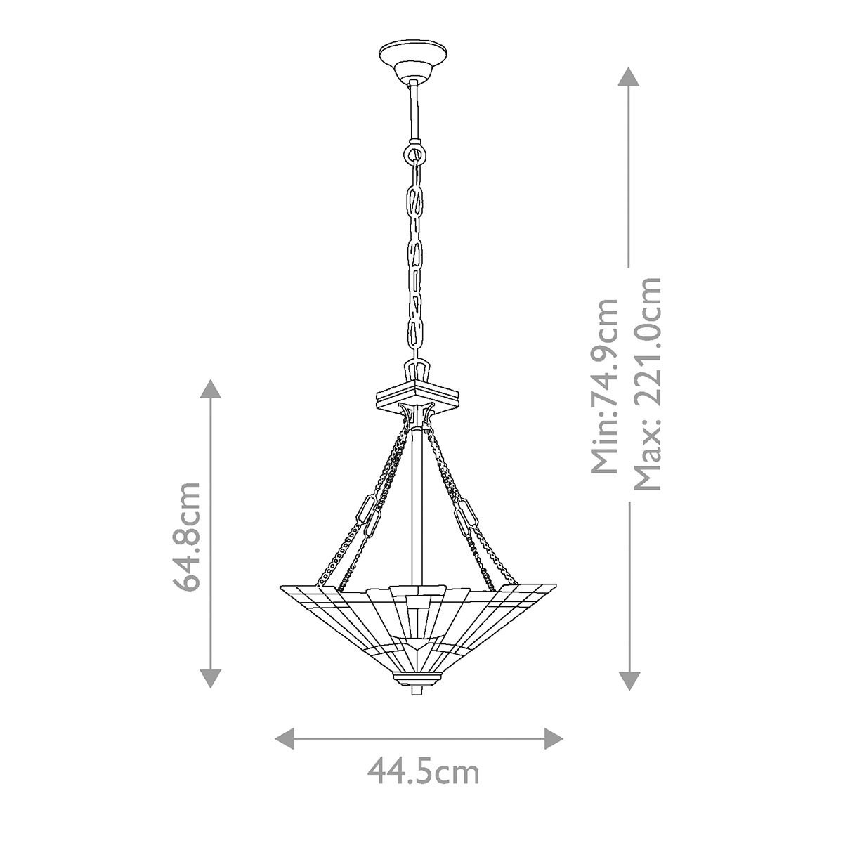 Quoizel Inglenook 3 Light Inverted Pendant - Valiant Bronze