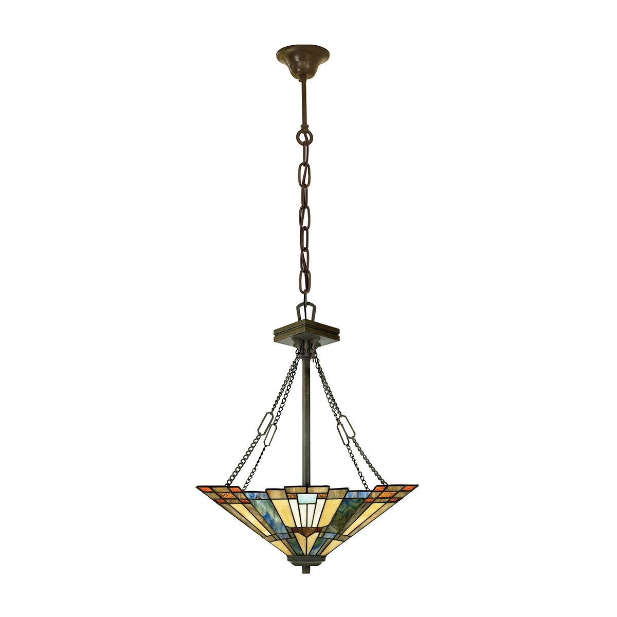 Quoizel Inglenook 3 Light Inverted Pendant - Valiant Bronze