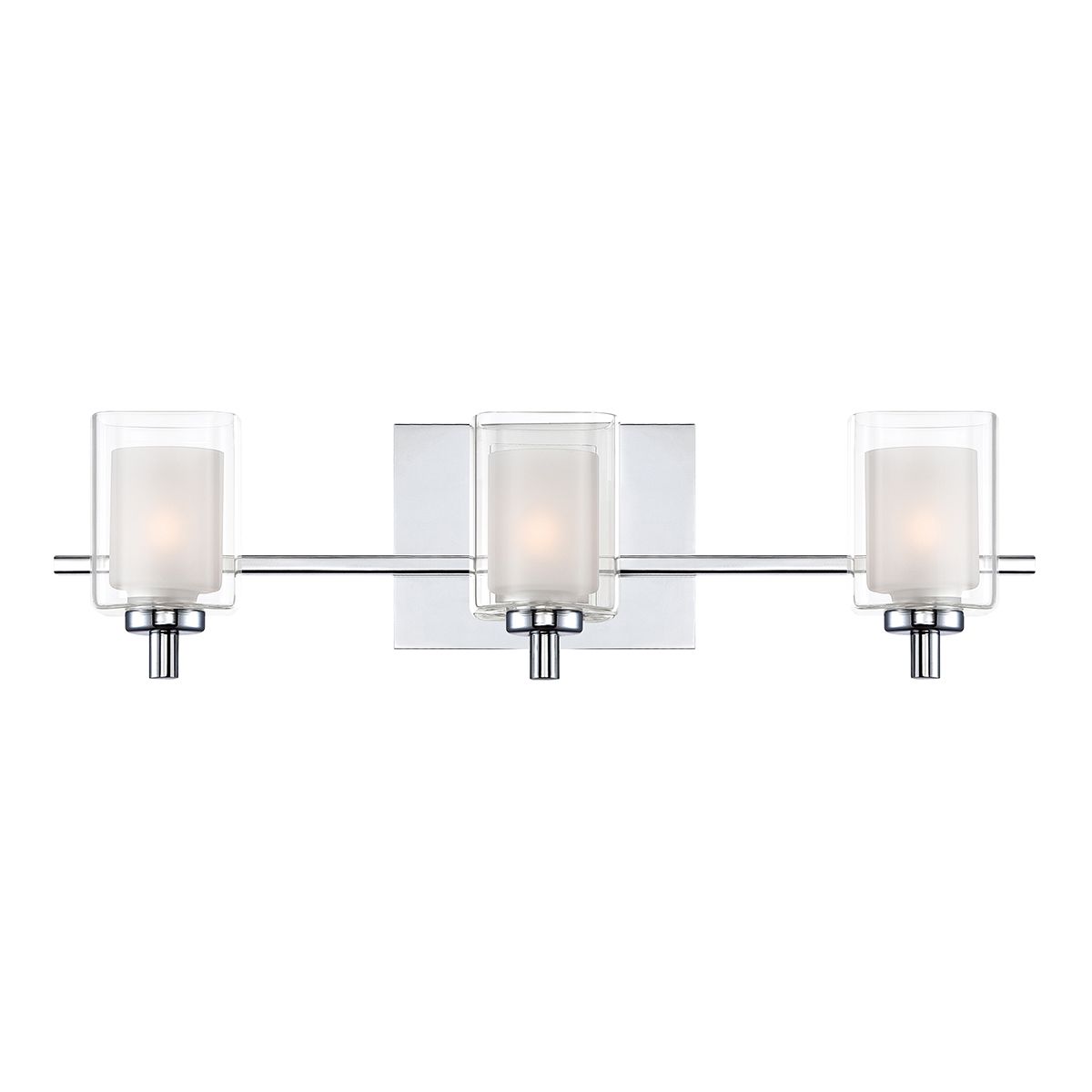 Quoizel Kolt 3 Light Bathroom Wall Light - Polished Chrome