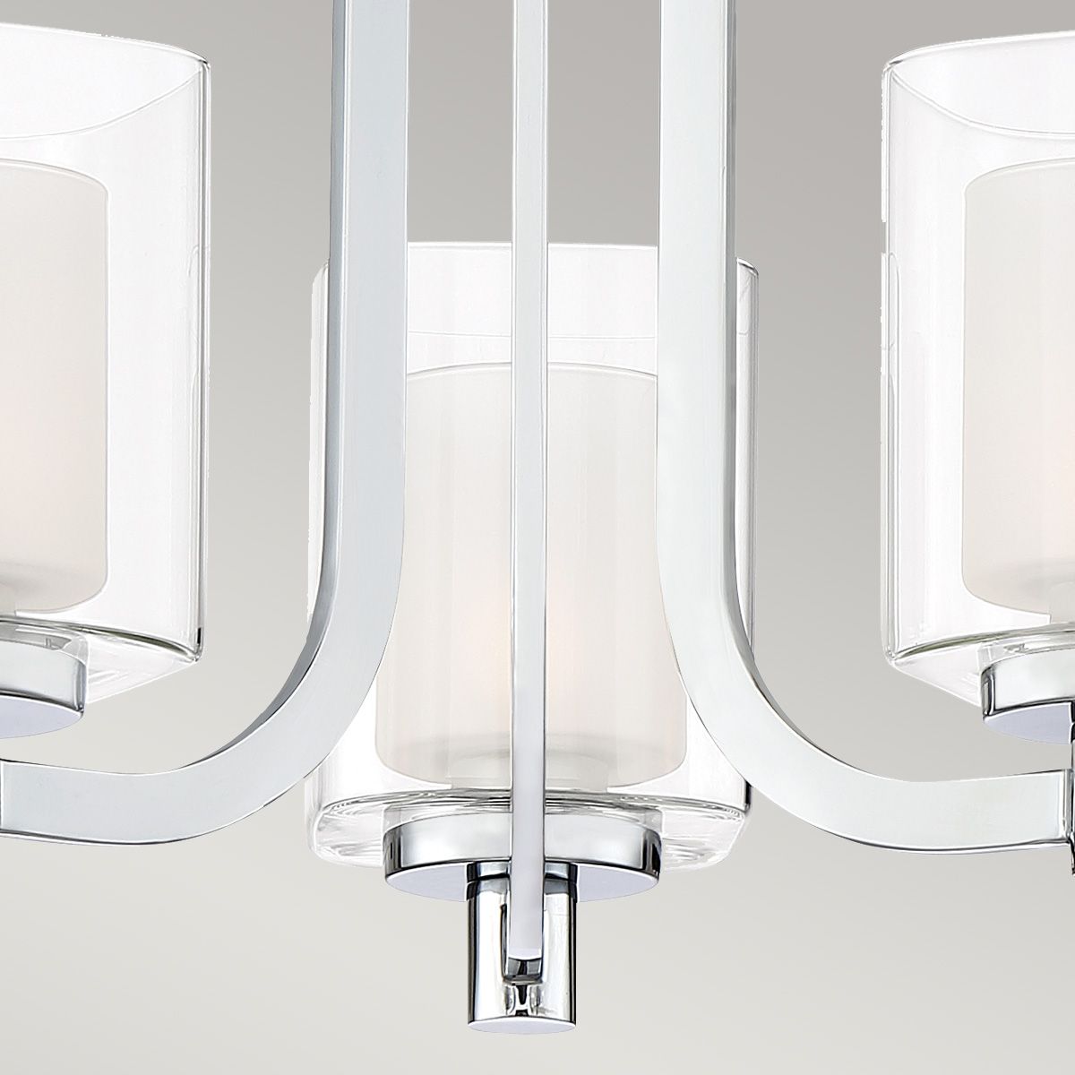 Quoizel Kolt 3 Light Bathroom Semi-Flush Fitting - Polished Chrome