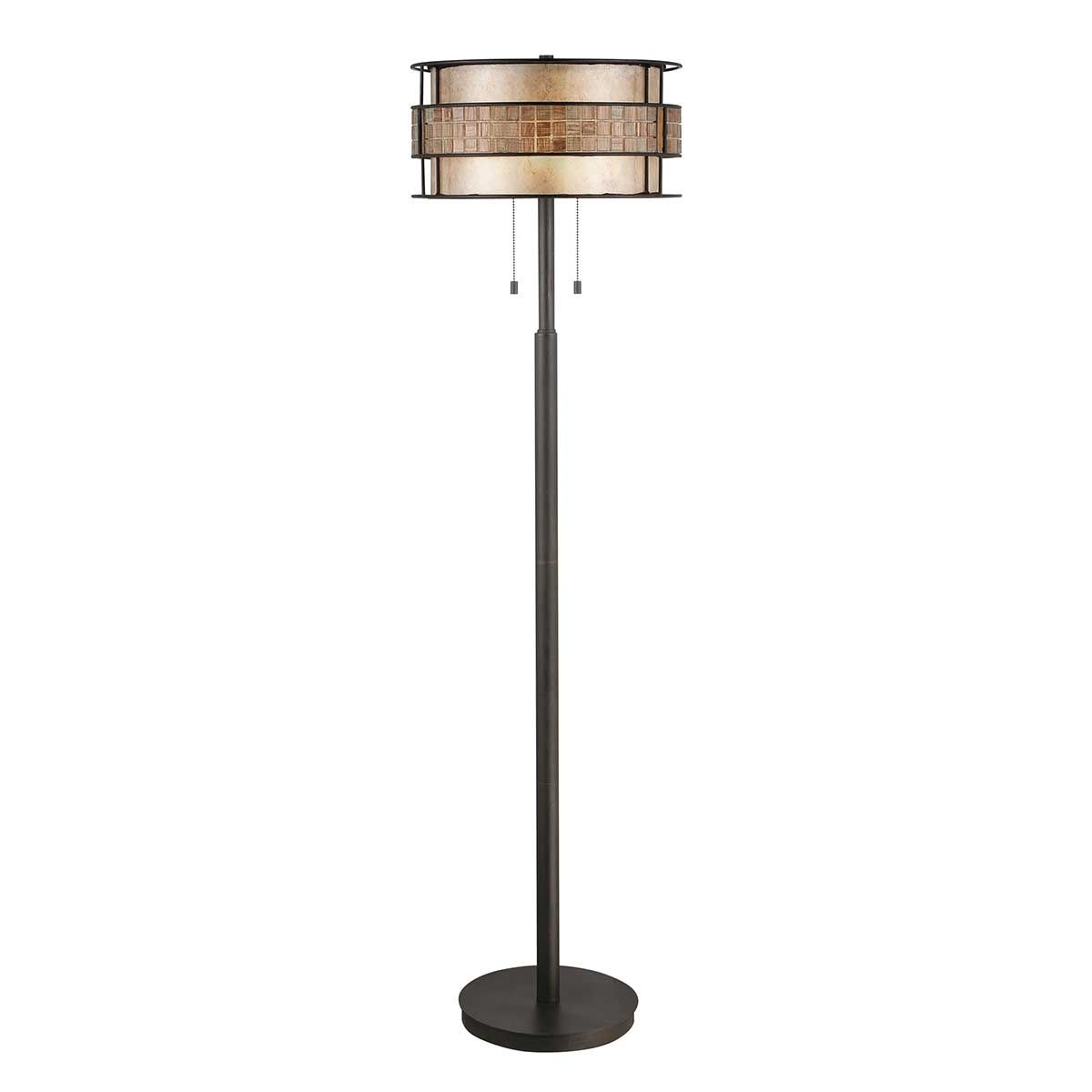 Quoizel Laguna 2 Light Floor Lamp - Renaissance Copper