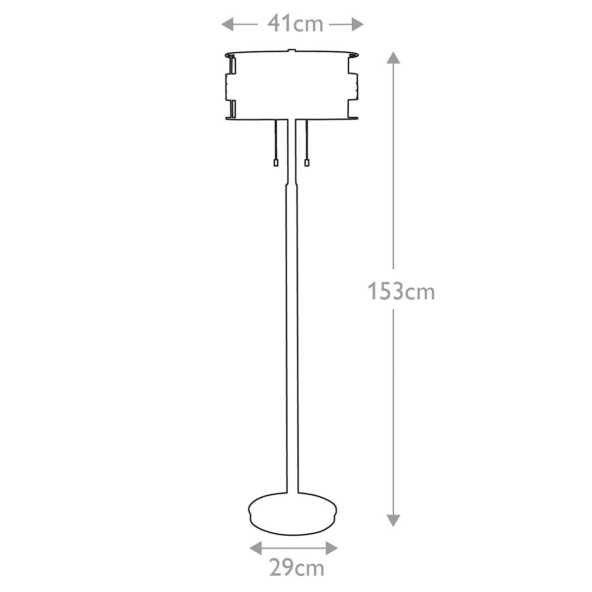 Quoizel Laguna 2 Light Floor Lamp - Renaissance Copper