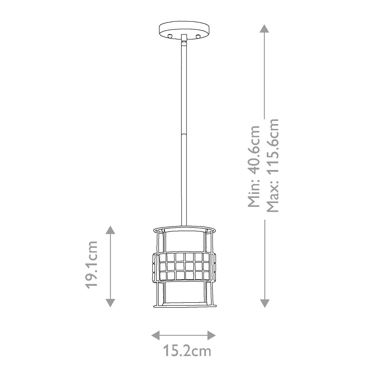 Quoizel Laguna Single Mini Pendant - Renaissance Copper