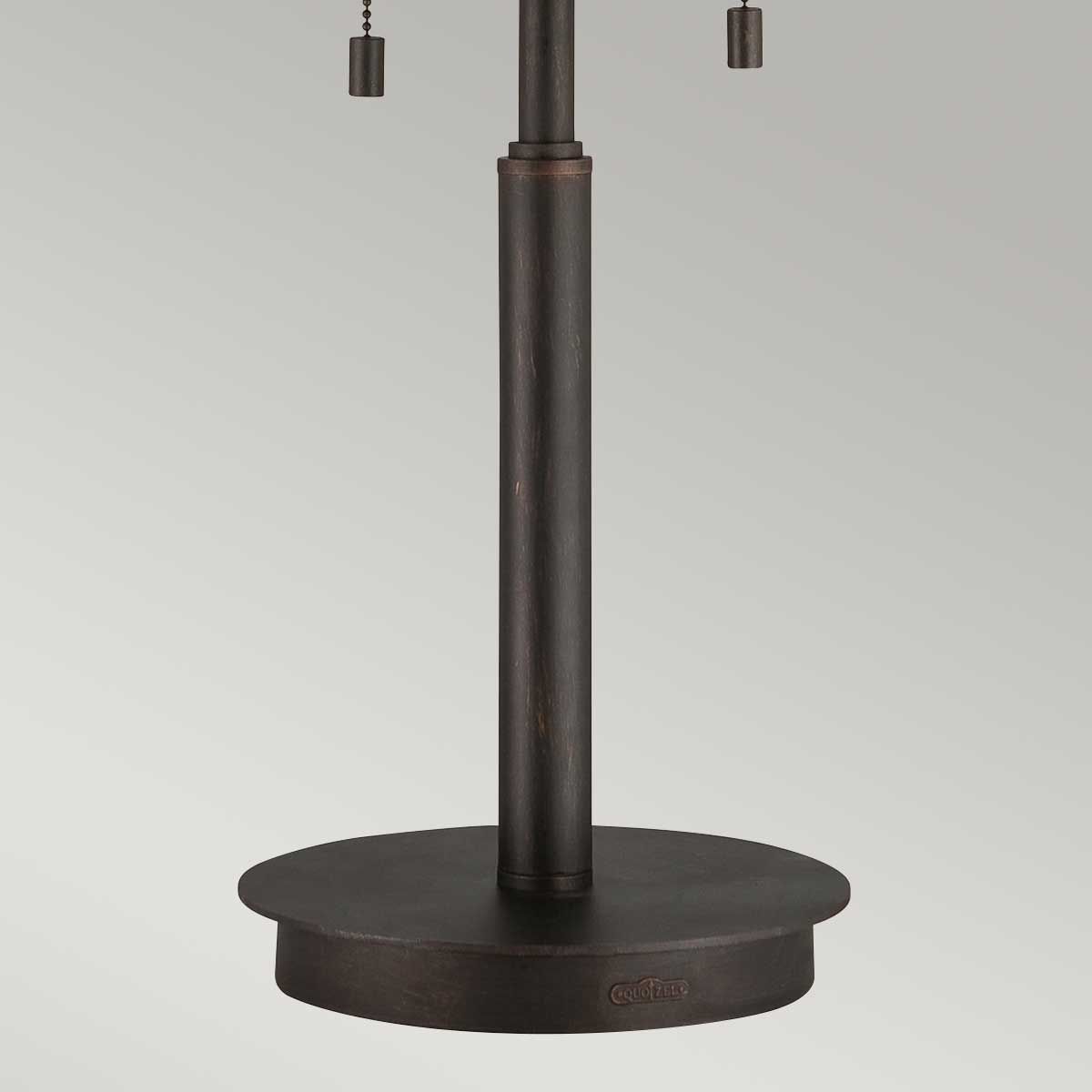 Quoizel Laguna 2 Light Table Lamp - Renaissance Copper