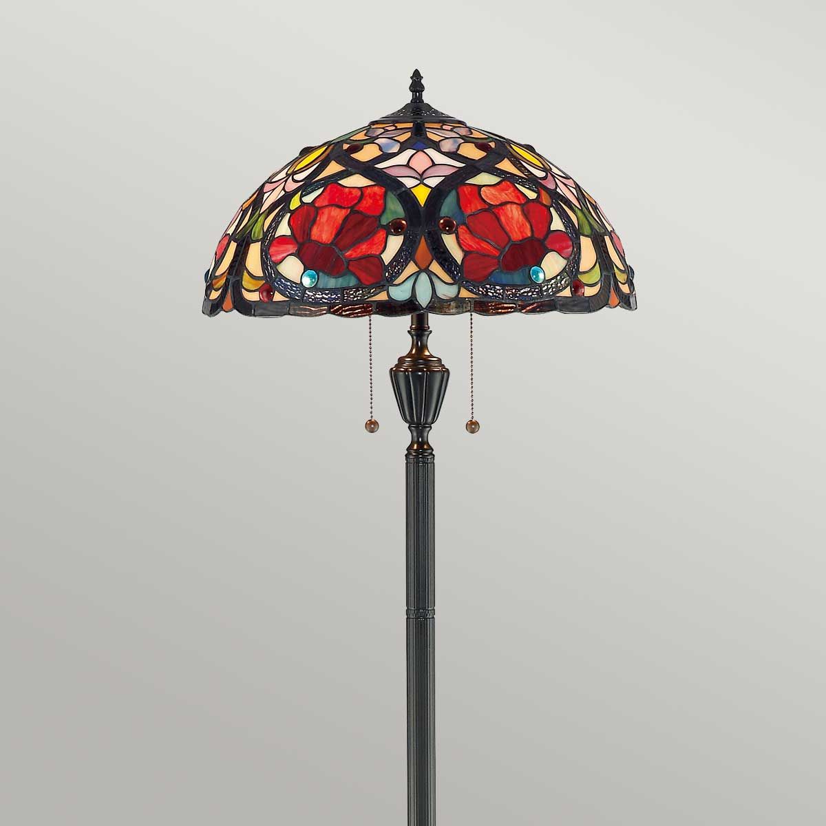 Quoizel Larissa 2 Light Floor Lamp - Vintage Bronze