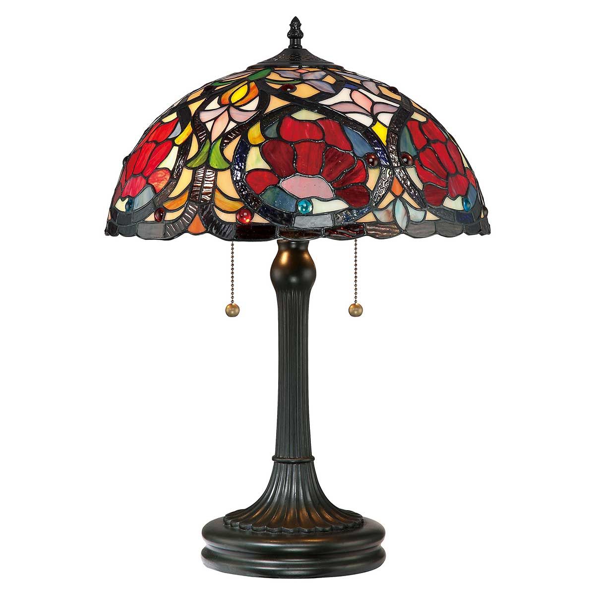Quoizel Larissa 2 Light Table Lamp - Vintage Bronze
