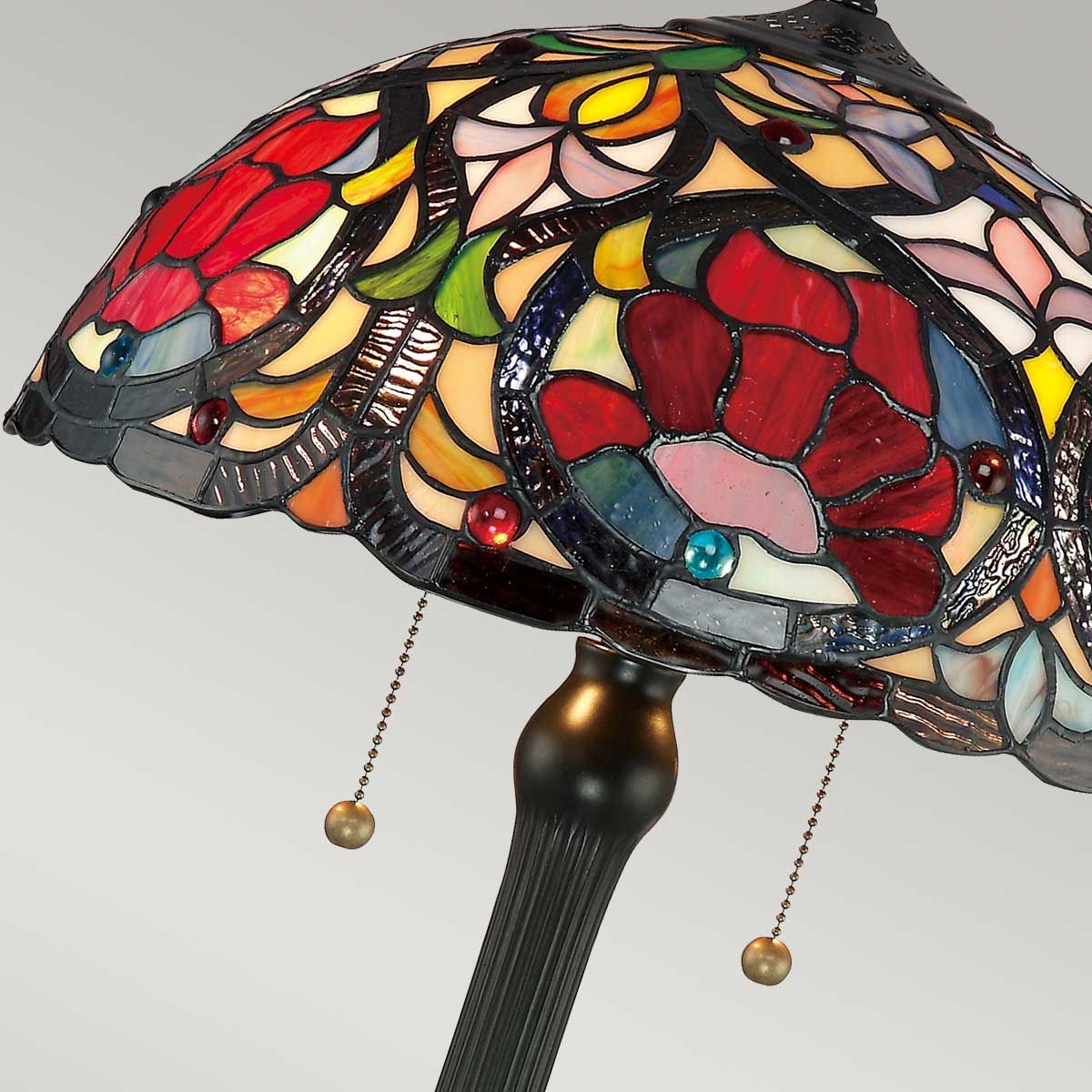 Quoizel Larissa 2 Light Table Lamp - Vintage Bronze
