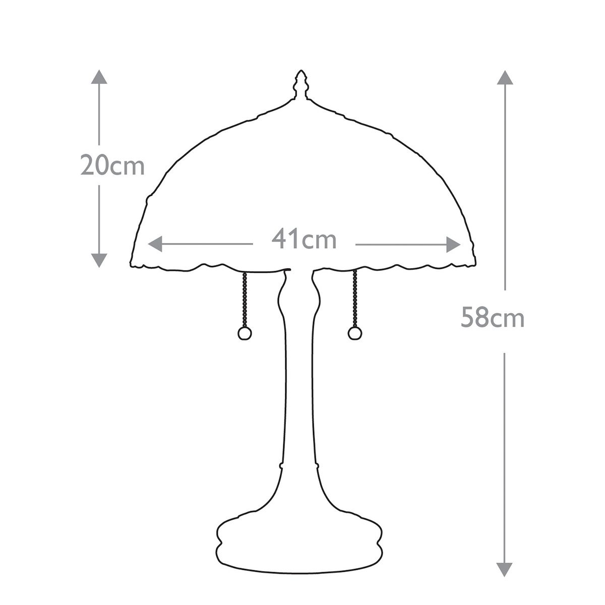 Quoizel Larissa 2 Light Table Lamp - Vintage Bronze