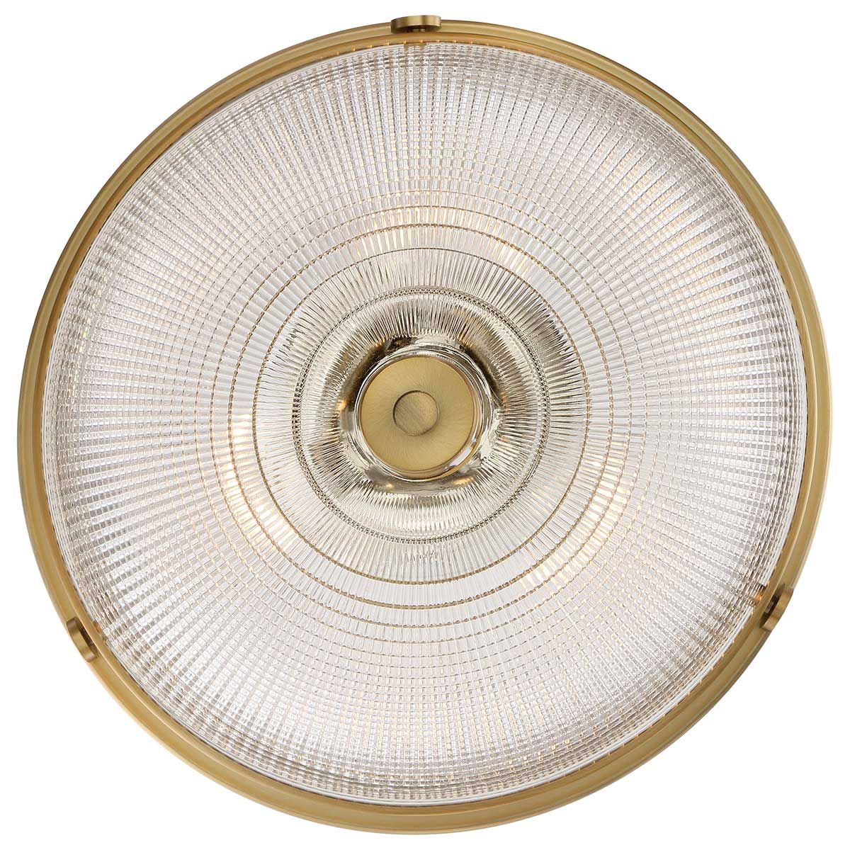 Quoizel Mantle 2 Light Semi-Flush Fitting - Weathered Brass