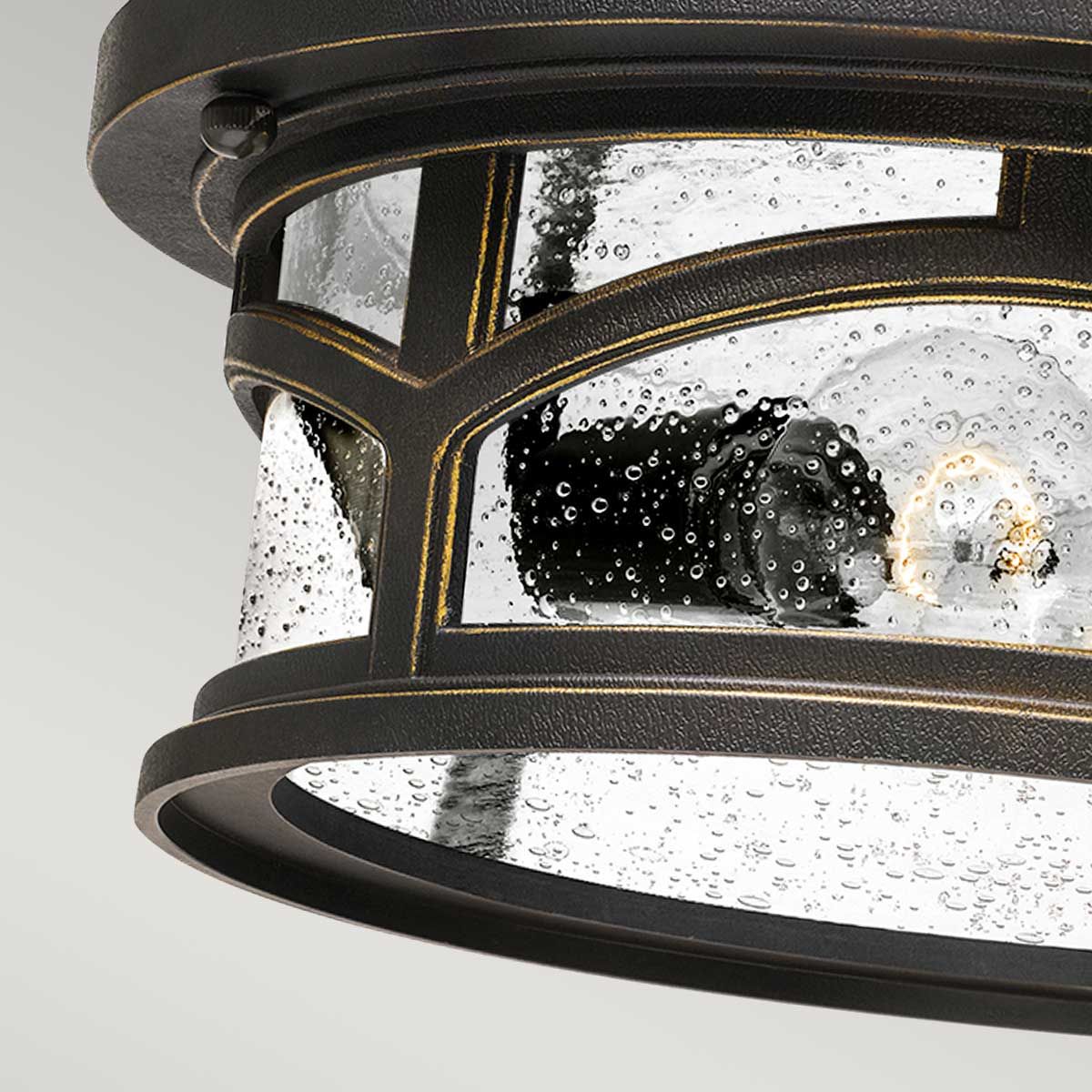 Quoizel Marblehead 2 Light Flush Fitting - Palladian Bronze