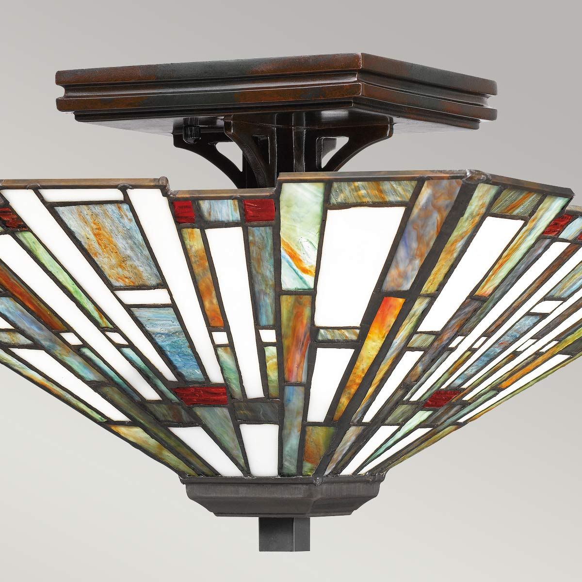 Quoizel Maybeck 2 Light Flush Fitting - Valiant Bronze