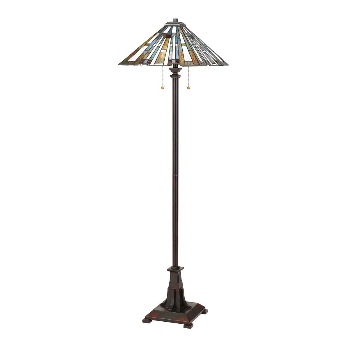 Quoizel Maybeck 2 Light Floor Lamp - Valiant Bronze