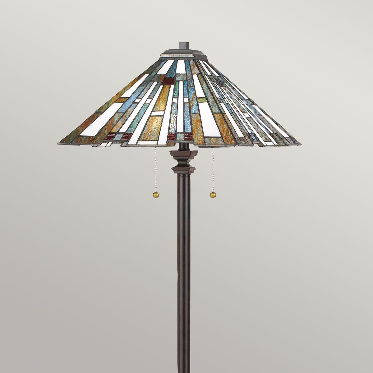 Quoizel Maybeck 2 Light Floor Lamp - Valiant Bronze