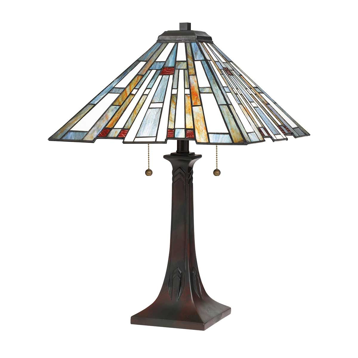 Quoizel Maybeck 2 Light Table Lamp - Valiant Bronze