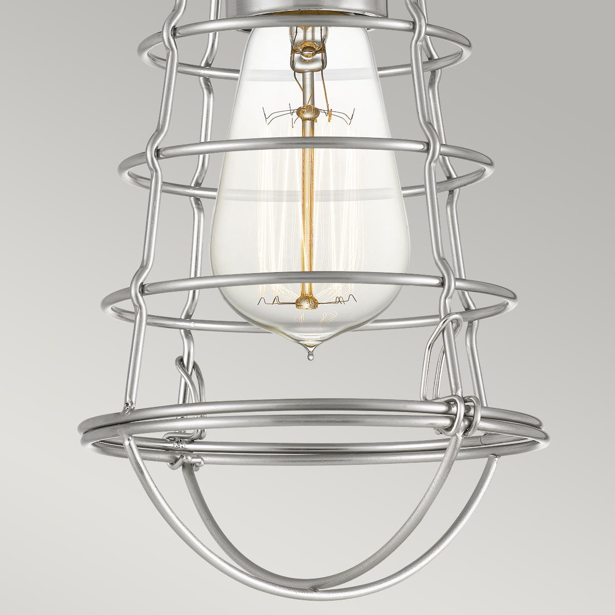 Quoizel Mixon Single Semi-Flush Fitting - Brushed Nickel