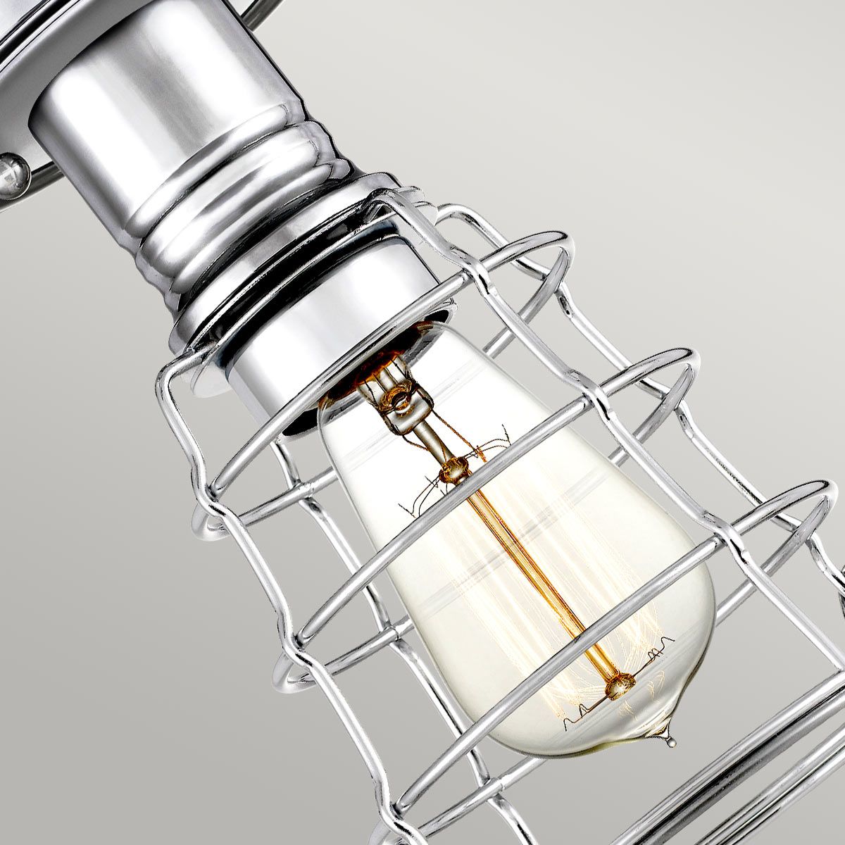 Quoizel Mixon Single Semi-Flush Fitting - Polished Chrome