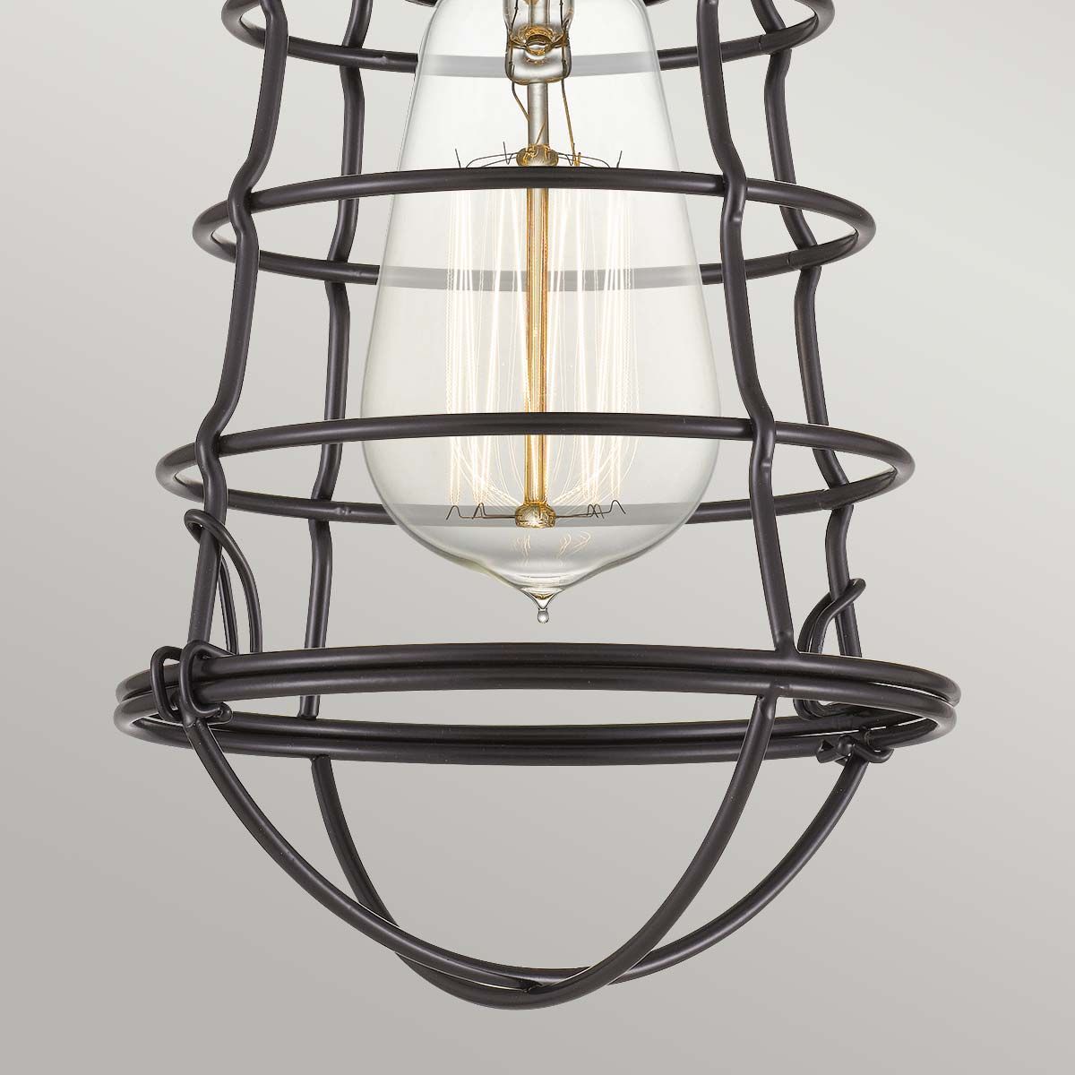 Quoizel Mixon Single Semi-Flush Fitting - Palladian Bronze