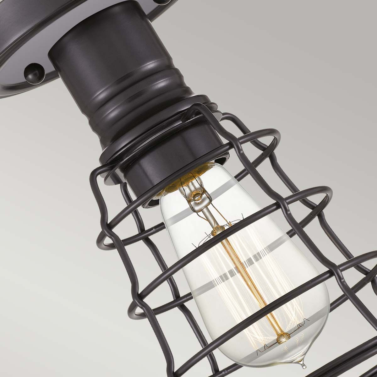 Quoizel Mixon Single Semi-Flush Fitting - Palladian Bronze