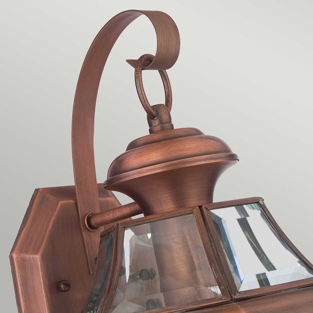 Quoizel Newbury Single Medium Wall Lantern - Aged Copper